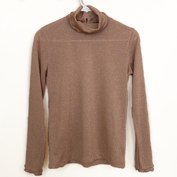 J. Crew Tops - J.CREW Shiny Gold Top